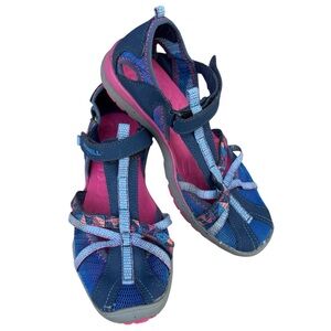 Merrell Hydro Monarch Beach Water Shoes Mesh Pink Blue Orange Adjustable Straps
